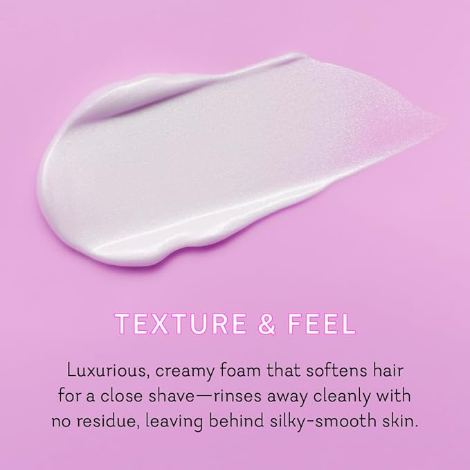 Pure Romance - Vuluxe Shaving Cream for Women - Dirty French (7 fl oz) - Prevents Razor Bumps & Irritation - Orchid, Blackberries, Vanilla - Foaming Shave Cream Moisturizer - Skin Care & Self Care