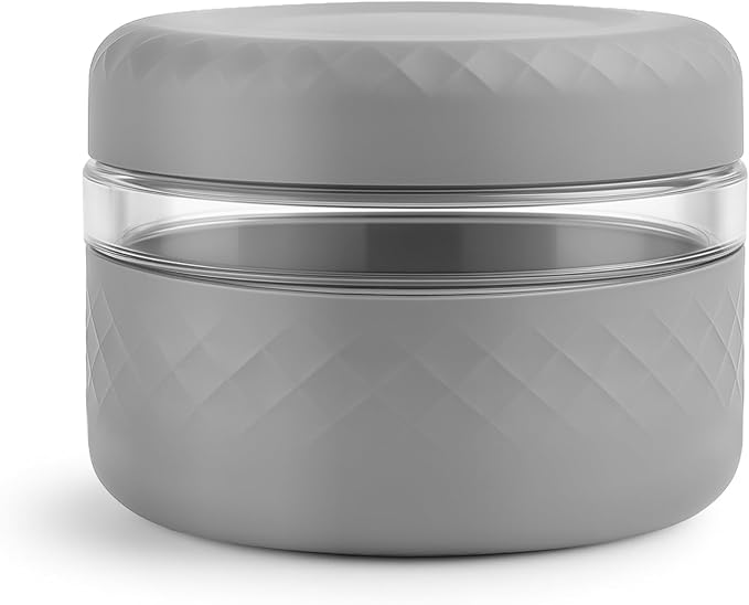 16 oz/2 Cup Glass Lunch Bowl Container with Lid, Leak & Spill Proof | BPA-Free, Microwave & Dishwasher Safe, Airtight Meal Prep & Food Storage Jar for Lunch, Salad, Soup, Oats, Stew, Yogurt