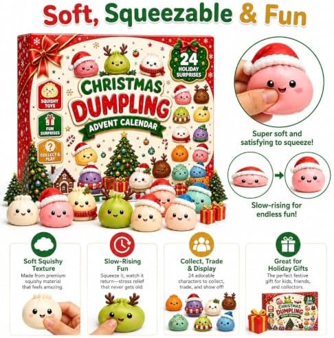 Christmas Squishies Advent Calendar 2026 Countdown for Adults