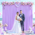 Lavender Backdrop Curtain for Parties Wedding Wrinkle Free Light Purple Photo Curtains Backdrop Drapes Fabric Decoration for Baby Shower Photoshoot 5ft x 7ft,2 Panels