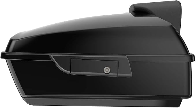 Advanblack Road Glide Tour Trunk Pack Arctic Black Chopped Tour Trunk Pack Backrest Pad for '97-'25 Harley Touring Road King Street Glide Electra Glide CVO models