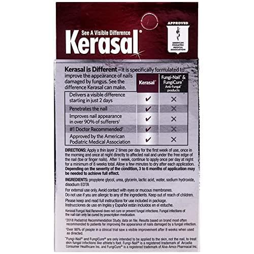 Kerasal Nail Fungus Extra Strength | Restorative Nail Repair for Damaged Nails, 0.33 fl oz (Packaging May Vary) (Pack of 2)