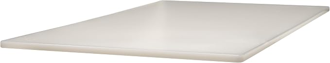 Winco CBWT-1830 Cutting Board, 18-Inch by 30-Inch by 1/2-Inch, White,Medium | Dishwasher safe, Stain resistant, Minimizes dulling, HACCP approved, Great for Charcuterie, Appetizers and Buffet Displays