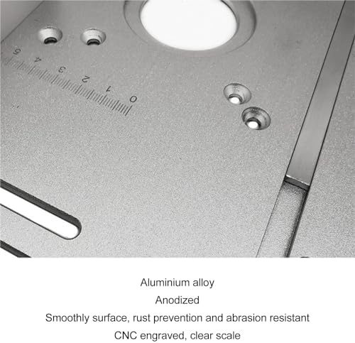 Router Table Insert Plate, Aluminum Alloy 2 in 1 Woodworking Bench Flip Board for Electric Routing Trimming Machine