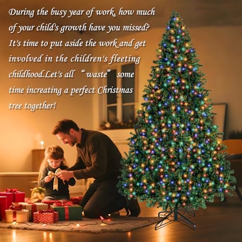 5FT Prelit Christmas Artificial Tree with Led Lights, Lighted Xmas Tree