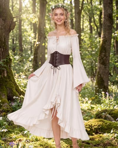 MOSTORY Renaissance Fairy Dress Accessories Set for Women Cosplay