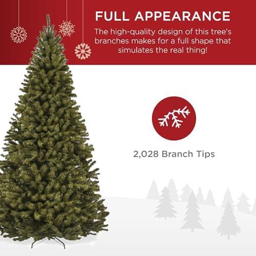 Best Choice Products Artificial Christmas Tree, 9ft Premium Unlit Realistic Spruce Holiday Décor w/Dense Branches, Easy Assembly, Metal Base