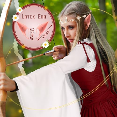 Bonuci 6 Pcs Medieval Renaissance Costume Women Fairy Dress