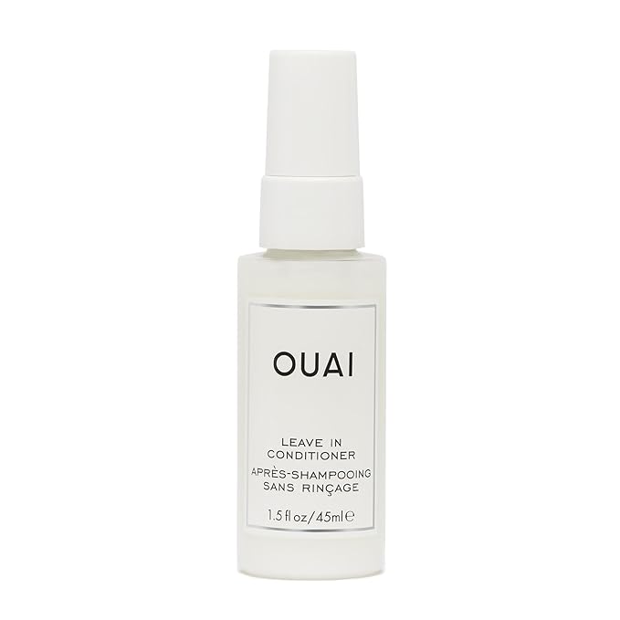 OUAI Leave In Conditioner & Heat Protectant for Hair - Prep Hair for Styling or Use as Detangling Spray to Fight Frizz & Flyaways - No Parabens, Sulfates or Phthalates (1.5 oz)