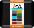 1-Inch Thick Anti-Fatigue Mat for Kitchen and Standing Desk, 20"x24", Black