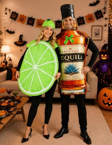 Tequila and Lime Couples Halloween Costumes 3PCS Funny Adult Set