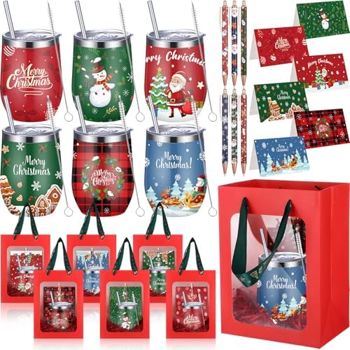 Patelai 30 Pcs 2026 Christmas Tumbler Gift Set for Employees