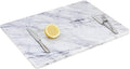 White Carrara Marble Cutting Board for Kitchen, 24 x 20 Inch Extra Large Marble Pastry Slab, Carrara White Stone Cutting Board for Dough Kneading, Baking, Rolling, Cheese