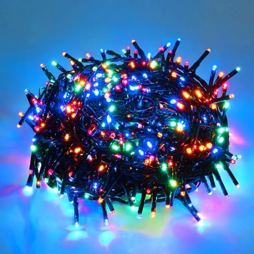 AWQ 1000 LED 82 ft Christmas Cluster Lights Xmas String Lights Multicolor