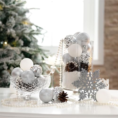 Valery Madelyn 50ct Christmas Tree Decorations Ball Ornaments 2.36 Inches