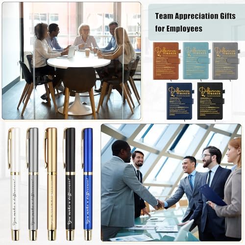 20 Pcs Employee Appreciation Gift Bulk Notebook Pen, Multicolor, Difference