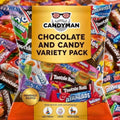 CANDYMAN (10 LB) Chocolate & Candy Bundle with Mixed Individually Wrapped Treats, Fun and Mini Sized Chocolate and Candy for Parties, Halloween, Ship with Ice