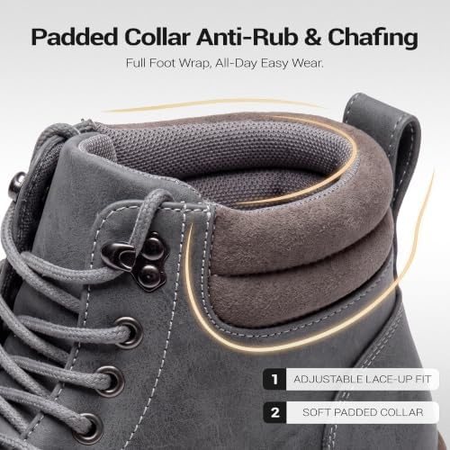 Vostey Men's Hiking Boots Waterproof Casual Chukka Boots for Men