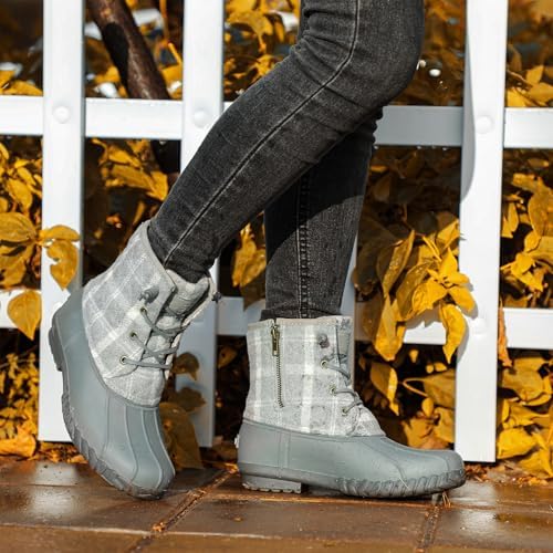 STQ Duck Boots for Women Waterproof Winter Boots Insulated Snow Boots