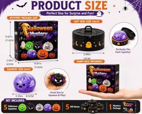 Halloween Pumpkin Squishy Stress Balls Toys Slow Rebound Cute Ghost Squeeze , Squeeze Ball Realistic Stick Soft Squeeze Toys, Upgrade Stress Relief Fidget Toys Wet Slow Rebound Stress Relief Toy