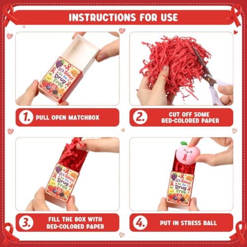 50 Sets Red Ribbon Week Gifts Drug Free Party Favors with Boxes