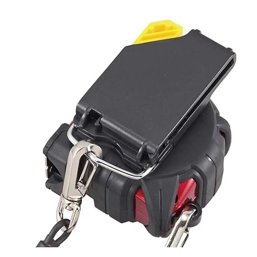 TAJIMA Tape Measure - 25 ft x 1-1/16 inch GS-Lock Measuring Tape with Shock Resistant Case & Safety Clip Holder - GSSF-25BW