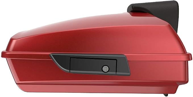 Advanblack Road Glide Tour Trunk Pack Ember Red Sunglo Razor Tour Trunk Pack Backrest Pad for '97-'25 Harley Touring Road King Street Glide Electra Glide CVO models