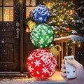 40In Extra Large Lighted Christmas Ball Ornaments with Timer&Remote Control