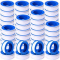 Pushglossy 50 Rolls PTFE Tape 1/2 x 520 Inches Plumbers Tape, White