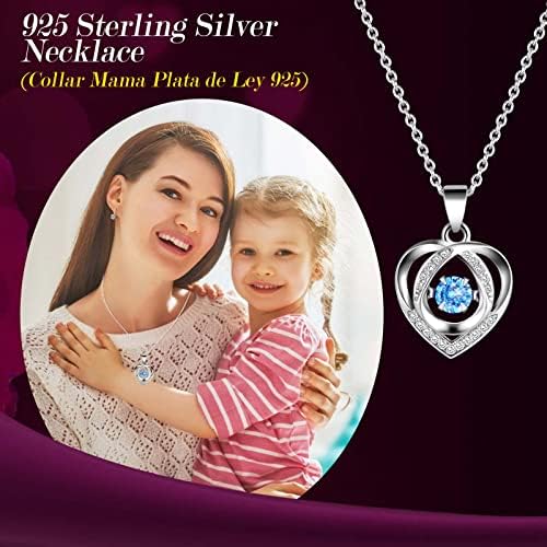 ADDWel Preserved Purple Rose Gift Box with 925 Sterling Silver Necklace