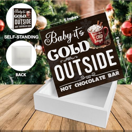 Hot Chocolate Bar Christmas Decorations - Winter Christmas Decor