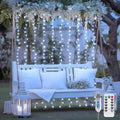 JMEXSUSS 200 LED White Curtain Lights, USB Powered, 6.5ft x 6.5ft