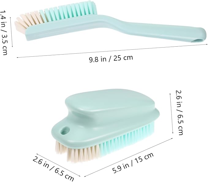 GALPADA Long Handle Laundry Brush Shoe Scrub Brush Multi-Purpose Cleaning Tool for Stains Dirt Removal Durable Plastic with Soft Bristles for Clothes Footwear
