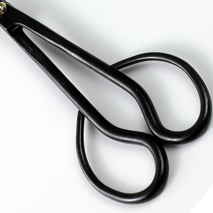 Wazakura Satsuki Bonsai Scissors, Made in Japan 7 inch (180 mm), Japanese Bonsai Garden Tools, Hasami Pruning Shears - Satsuki Style, Black