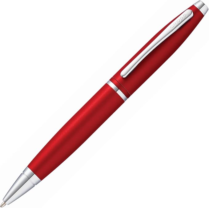 Cross AT0112-19 Calais Matte Metallic Ballpoint Pen, Crimson
