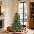 SHareconn 4ft Artificial Prelit Fir Christmas Tree Dual Color Lights