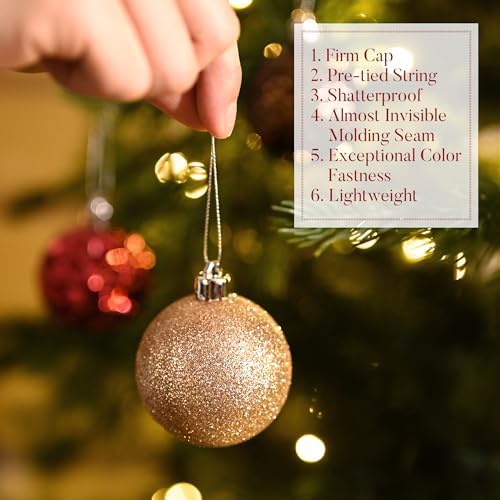 Valery Madelyn 50ct Christmas Tree Decorations Ball Ornaments 2 Inches