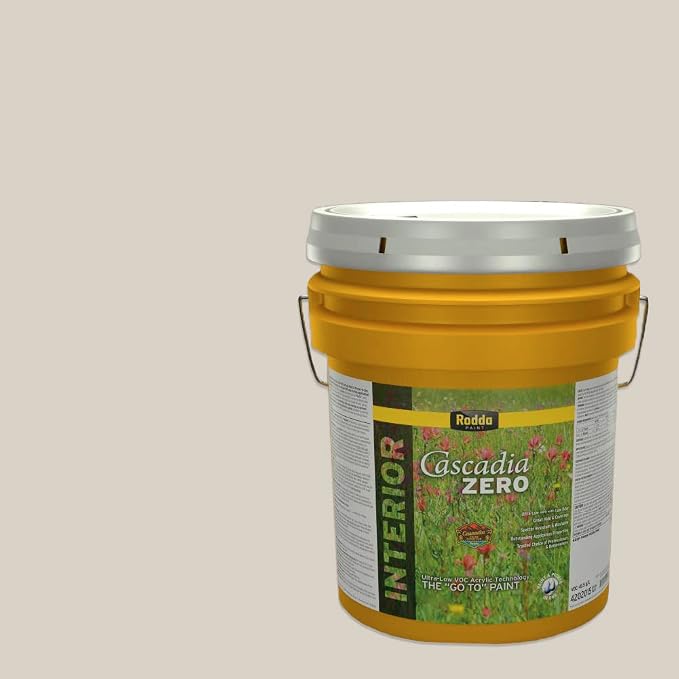 Rodda Paint CASCADIA ZERO Interior Flat Paint & Primer in One, 5-Gallon, Overgrown