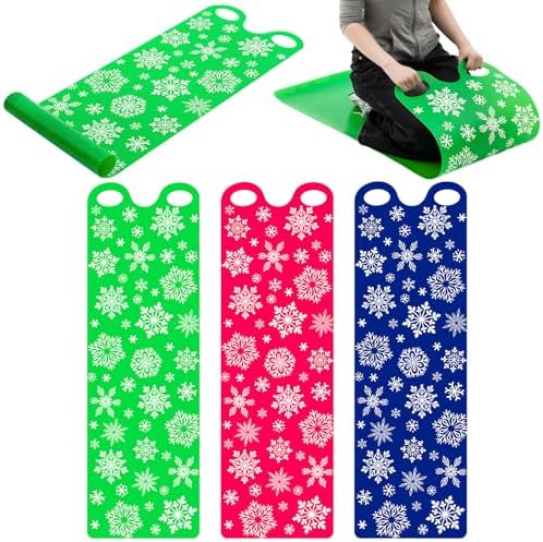 Leyndo 54" Snow Sled for Adults Roll up Mat