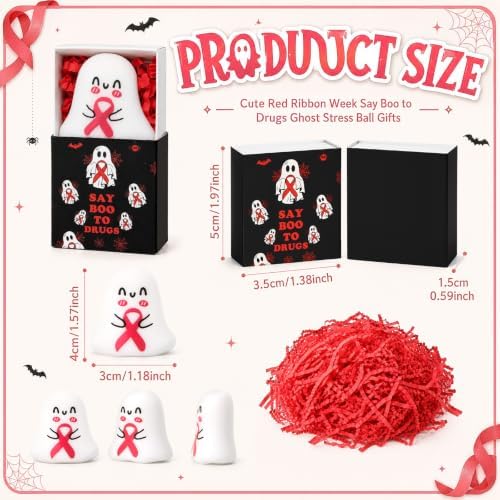 Wettarn 24 Sets Red Ribbon Week Gifts Halloween Anti Drug Party Favors