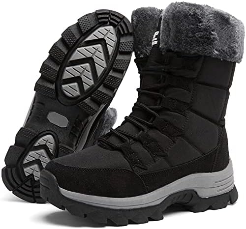 ziitop Womens Winter Snow Boots Waterproof Fur Lined Warm