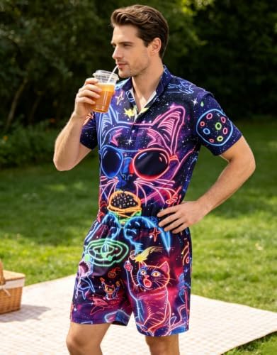 RAISEVERN Mens Romper Male Zipper Shorts Sleeve One Piece Bro Outfits