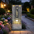 39.2" H Water Fountain Outdoor with LED Lights, Pool Fountain