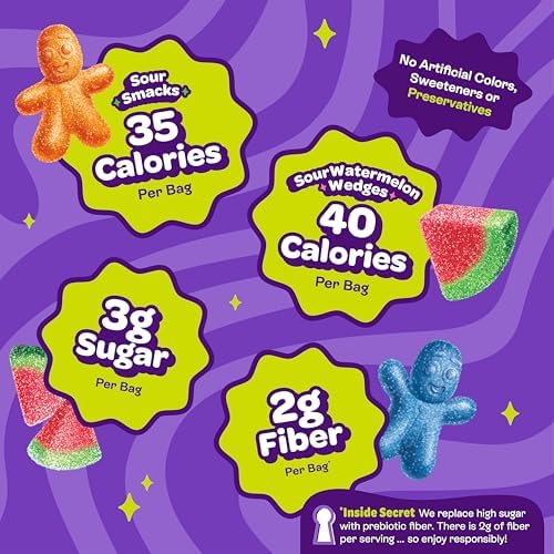 JOYRIDE Smacks & Wedges Party Pack - Healthy Candy, 3-Pack Variety