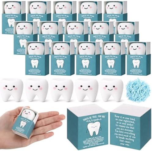 36 Sets Dental Gifts Tooth Toys with Boxes, You are Awesome Party Favors