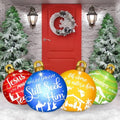 Jetec 4 Pcs Giant Inflatable Christmas Ball, Religious, Color 6