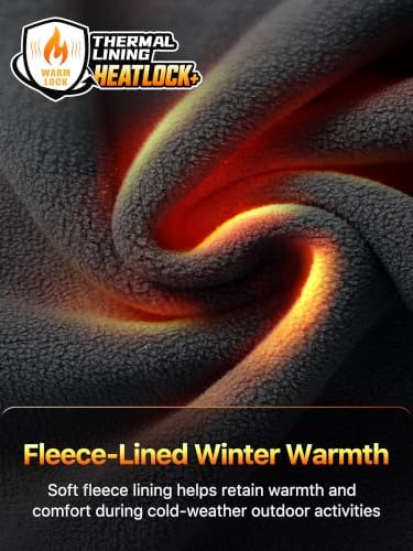 FREE SOLDIER Men's Fleece Lined Pants Softshell Snow Ski Pants