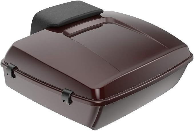 Advanblack Road Glide Tour Trunk Pack Twisted Cherry Chopped Tour Trunk Pack Backrest Pad for '97-'25 Harley Touring Road King Street Glide Electra Glide CVO models