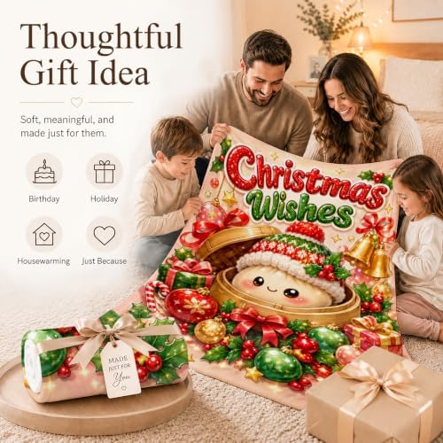 60" x 80" Kids Teens Blanket Christmas Decor, Dumping Blanket Girls Throws