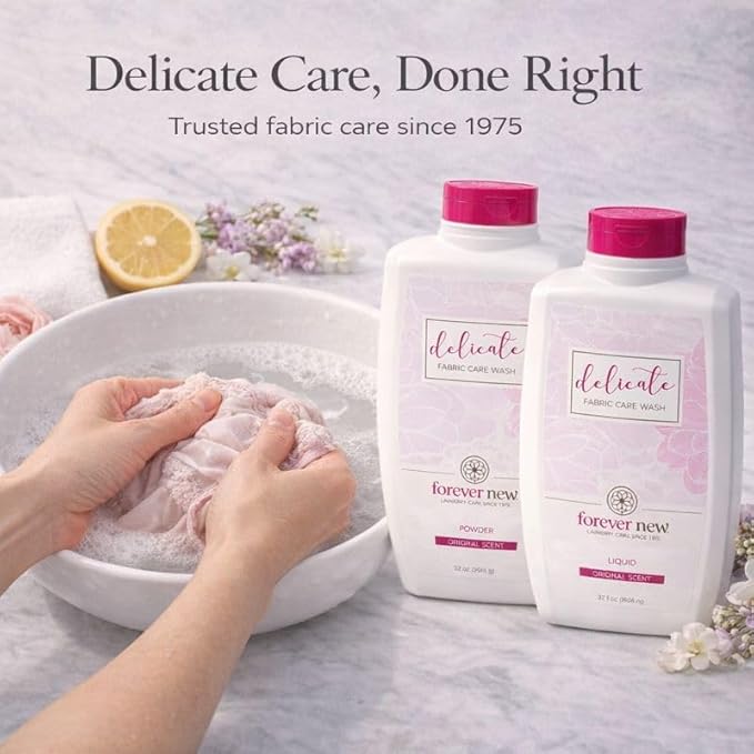 FOREVER NEW Granular Detergent Powder - Delicate Laundry Care Wash - Original Scented, 32 Oz